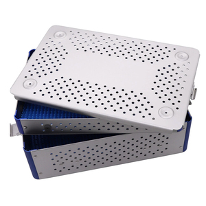 Plateau de stérilisation à double niveau de haute qualité plateau de stérilisation en alliage d'aluminium avec source d'alimentation manuelle - Product Image 4