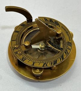 Vintage Style Maritime Solid Brass Sundial <b>Compass</b> Nautical Marine Brass Sundial Marine Gift OEMODM Custom Supply - Product Image 4