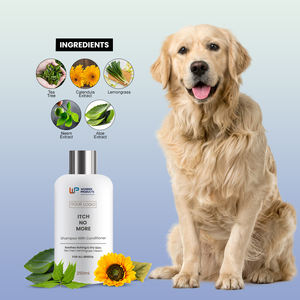 OED Champú acondicionador para perros 2 en 1, 250ml, ingredientes naturales, antihongos, picazón, erupciones, alivio, cuidado de mascotas, baño, mascotas perfectas - Product Image 2