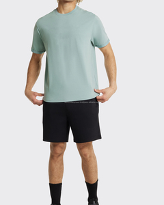 Camisetas de algodón 100% para hombre de la mejor calidad, nuevo cuello redondo, Media manga, cultivo de gran tamaño, peso pesado, tela de 260 gramos, estampado alto sólido - Product Image 4