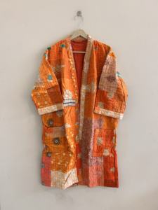 Robe kimono vintage Banjara Kantha matelassée, veste longue, manteau - Product Image 5