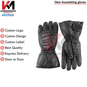 Gants de motoneige en cuir de qualité supérieure Gauntlet Cuff Protection contre le froid Motoneige Ski Sports d'hiver Durable Imperméable - Product Image 2
