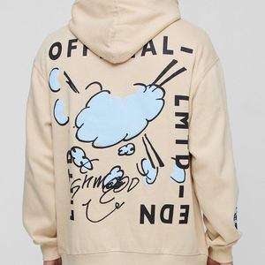 เสื้อฮู้ดดี้ผู้ชายคุณภาพสูง 430 GSM พิมพ์ลายพัฟ ผ้าฝ้าย 100% ทรงโอเวอร์ไซส์ ผ้าฟลีซ สวมใส่สบายสำหรับฤดูหนาว - Product Image 3