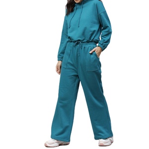 Otoño Invierno Sweatsuit Chándal Algodón Conjunto de dos piezas Conjunto de pantalones para mujer Joggers Stacked Track 2026 - Product Image 1