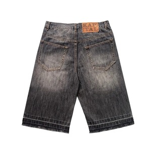 กางเกงขาสั้นผ้าเดนิมสำหรับผู้ชายกางเกงขาสั้นผ้าฝ้าย100% 2025ระบายอากาศได้ดีดีไซน์ทันสมัยงานปักถักลาย - Product Image 3