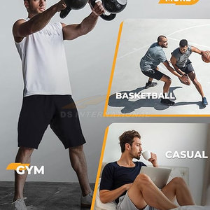 Short de basket-ball de performance pour hommes Short d'entraînement athlétique Poches Gym Running Casual Wear Wicking Tissu à séchage rapide évacuant l'humidité - Product Image 3