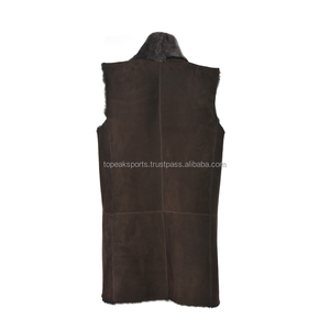 Chaleco de Piel de Oveja Marrón Oscuro para Mujer, Nuevo Modelo 2026, Fabricación Personalizada, 100% Alta Calidad, Bajo MOQ, Tallas Grandes, Chalecos de Moda - Product Image 2