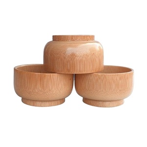 Ventes d'échantillons gratuits, grands bols à salade en bois et bambou, serveur personnalisé de haute qualité, servant à partir de 99 données or au Vietnam - Product Image 4