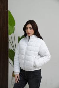 Veste en duvet de canard blanc 90% de qualité supérieure 2026, fermeture éclair, couleur unie, col montant, grande taille, veste légère en duvet pour femme, doudoune pour femme - Product Image 2