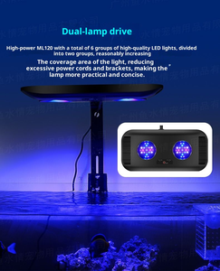 Grosir lampu <span class=keywords><strong>LED</strong></span> akuarium Wi-Fi cerdas, lampu karang spektrum penuh dapat diredupkan untuk tangki laut dan air tawar - Product Image 4