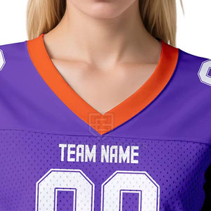 Top Corto Deportivo de Fútbol Americano para Mujer, Manga Corta, Superventas, Alta Calidad, Transpirable, 100% Poliéster, Ropa Deportiva para Todas las Temporadas - Product Image 4