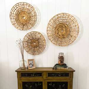 ชุดตกแต่งผนังจากผักตบชวาที่ถูกที่สุด ของตกแต่งผนังบ้านที่ดีที่สุดจากธรรมชาติ วัสดุที่เป็นมิตรกับสิ่งแวดล้อม - Product Image 3