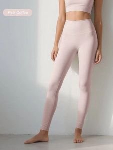 Pantalones de Yoga de cintura alta para mujer, 14 colores, mallas de entrenamiento con control de barriga elásticas en 4 direcciones, a prueba de sentadillas y absorbe la humedad - Product Image 6