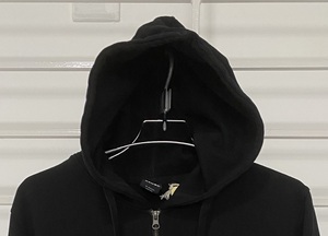 Pull à capuche en molleton de coton 100% à la mode pour hommes avec fermeture à glissière couleur unie pour vêtements d'hiver décontractés teints en plaine - Product Image 3