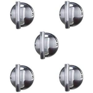 ปุ่มควบคุมหัวเตาอบเวิร์ลพูล (5 ชิ้น)-สแตนเลสสตีลไฟฟ้า - Product Image 1