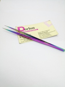 ที่คีบขนตาแบบตรง14ซม. คีมหนีบขนตาสำหรับต่อขนตาโลโก้ส่วนตัว - Product Image 5