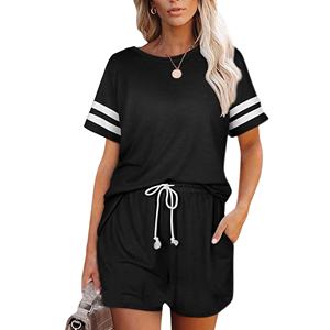 Nueva Colección de Conjuntos de Verano para Mujeres Adultas y Niñas, Cuello Redondo, Media Manga, Dos Piezas, Ropa Exterior por Encima de la Rodilla, 2026 - Product Image 2