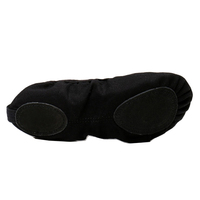 Chaussons de ballet souples pour femmes, doublure en coton, semelle extérieure en PU/cuir véritable, vente en gros à bas prix, chaussures de danse extensibles en toile pour filles, marque personnalisée sur mesure