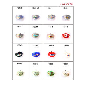 Cuentas de anillo de cristal de Murano hechas a mano brillantes, calidad Premium, diseño elegante único, Ideal para la fabricación y decoración de joyas - Product Image 6