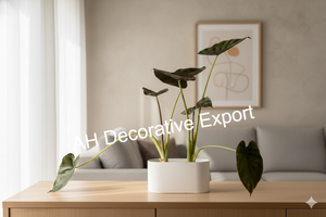 Jarrón Grande de Metal Dorado Moderno y Lujoso con Arreglo de Flores Artificiales, Centro de Mesa Decorativo para el Hogar - Product Image 3