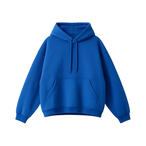 เสื้อฮู้ดผ้าฟลีซสำหรับผู้ชายเสื้อมีฮู้ดผ้าคอตตอน100% แบบมีกระเป๋าปักและเสื้อสเวตเชิ้ตหนักลดไหล่สำหรับฤดูหนาวโลโก้ออกแบบได้ตามต้องการ - Product Image 6