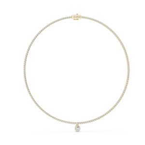 สร้อยคอเพชรแล็บ 4.53 กะรัต ทรงกลมเจียระไนแบบบริลเลียนท์ ทอง 18KT, 14KT สีขาว สีเหลือง สีโรสโกลด์ เครื่องประดับหรูหรา - Product Image 4