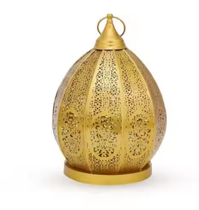 Ensemble de 2 lanternes à bougie en métal pour le sol Accessoires de décoration pour le Ramadan de meilleure qualité - Product Image 2