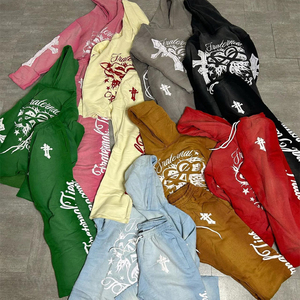 Sweat-shirt de sport unisexe à la mode Gym Wear Sweat à capuche Streetwear personnalisé - Product Image 4