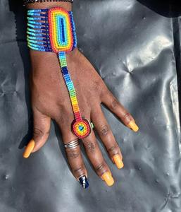 ต่างหูลูกปัดผีเสื้อลูกปัดคุณภาพสูงเป็นของขวัญสำหรับผู้หญิงต่างหูลูกปัดแบบพื้นเมืองดีไซน์ใหม่จากอินเดีย - Product Image 5