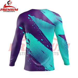 Chemise de compression de haute qualité à bas prix pour hommes, tenue de sport ajustée extensible, chemise de sport, chemise de fitness, rashguard pour hommes - Product Image 2