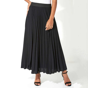 Jupe Maxi plissée printemps et automne nouveau costume femme jupe plissée en mousseline de soie jupe Maxi plissée pour les femmes - Product Image 2