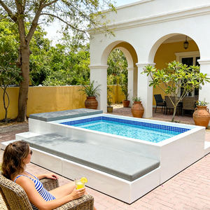 Conception de piscine spa, coque de piscine en fibre de verre, piscine spa en fibre de verre, piscine rectangulaire en fibre de verre, fournitures d'été, piscine en acrylique, petite taille pour la maison, extérieur - Product Image 6