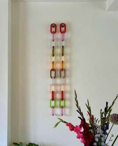 Chaîne murale en résine multicolore, maillons personnalisables, meilleures couleurs et chaînes pour la maison et le bureau par Glowin Fashion - Product Image 1