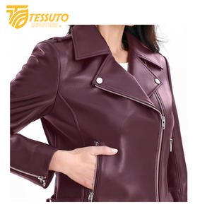 100% Real Leather Women's <b>Jacket</b> New Casual & Stylish Biker Genuine Leather <b>Jacket</b> in Premium Packaging - Product Image 5