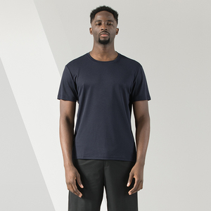 Custom Print logo Outdoor Running T-shirt Manufacturer <b>Fabric</b> 95% <b>Nylon</b> 5% Spandex Gym Quick Dry Slim T-shirt for men - Product Image 4