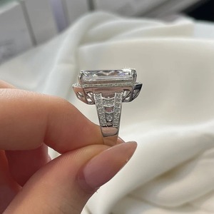 Mehrajudin Gems 925 Sterling <b>Silver</b> Luxury Rectangle Princess Cut Gemstone <b>Ring</b> Classic Style Channel <b>Set</b> Third Party Certified - Product Image 3