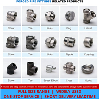 Raccord de tuyauterie forgé en acier inoxydable SS316 de haute qualité, raccord en T égal avec filetage ASME B16.11 NPT