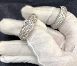 Moissanite entièrement glacé rond hommes femmes bague bijoux bijoux personnalisés Moissanite bague diamant pendentif Hip hop - Product Image 3