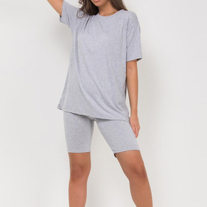 Conjunto Casual Corto para Mujer de la Mejor Calidad a Precio Óptimo, Diseño Sublimado de Alta Tendencia, Tela de Lana, Sólido, Antiolores, 2 Piezas - Product Image 3