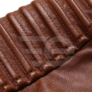 <b>Men</b> <b>Leather</b> <b>Jacket</b> Street Fashion Outerwear Winter Apparel Durable <b>Leather</b> Clothing Casual Street Style - Product Image 4
