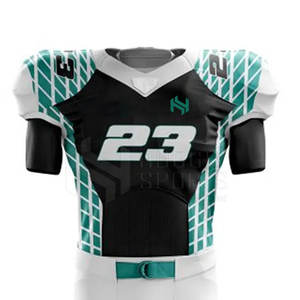 Conjuntos de Uniformes de Fútbol Americano Personalizables, Estilo Único para Equipos Nacionales, Transpirables, Tallas Grandes, 100% Poliéster, Mangas Cortas - Product Image 3