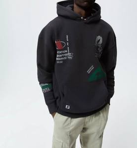 Sweat-shirts et hoodies pour hommes en coton 100% - Coupe classique - Poids lourd - Impression sérigraphique - Logo personnalisé - Respirant - Pour l'hiver - Product Image 1