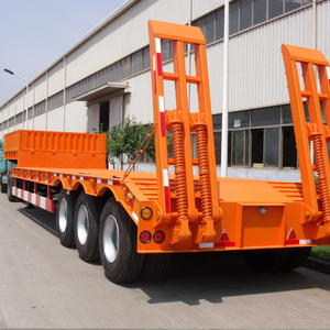 Remolque de Plataforma Baja Hidráulico Desmontable de Fábrica Directa con Tres Ejes, Semirremolque - Product Image 3