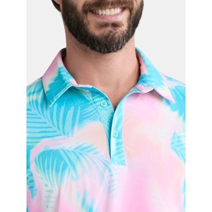 Polo de Golf con Estampado de Novedad para Hombre, Top Grueso de Manga Corta, Suéter de Punto, Camisa de Verano - Product Image 4