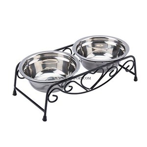 Comedero Elevado para Mascotas en Oferta, Altura Ajustable, Soporte para Tazón de Perro con Comedero Lento y Tazón de Acero Inoxidable - Product Image 4