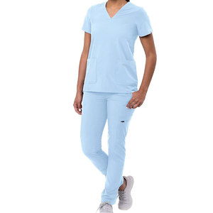 Venta al por mayor uniformes médicos hechos a medida logotipo personalizado impreso uniformes médicos para las mujeres en el precio barato - Product Image 1