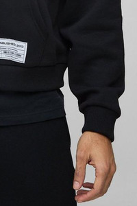Vente en gros Fabricant de sweats à capuche couleur noire avec fermeture éclair surdimensionnée pour hommes, sweats à capuche en coton mélangé très demandés pour hommes - Product Image 6