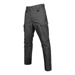 Pantalon élastique multi-poches pour hommes pour l'extérieur Techwear Cargo Soft Shell Tactical Work Trousers with Flat Front Mid Waist for Adults - Product Image 6