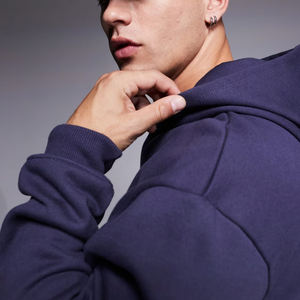 เสื้อมีฮู้ดแบบสวมศีรษะโอเวอร์ไซส์ผ้าฝ้าย100% เทอร์รี่เสื้อมีฮู้ดผ้าเฮฟวีเวตระบายอากาศได้ดีเสื้อสเวตเชิ้ตสำหรับผู้ชาย - Product Image 5