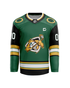 Nouveau 2025 Adultes/Jeunes Service OEM Vente en gros Maillot de hockey bon marché Maillot de hockey Sublimation personnalisé avec sangles de combat - Product Image 2